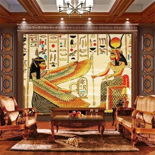 Milofi custom 3D photo wall painting wallpaper Cleopatra living room bedroom decoration painting background wall wallpaper