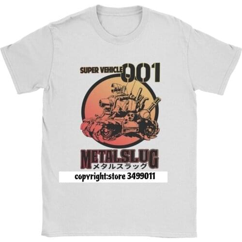 Men Super Vehicle 001 Metal Slug T Shirts Retro Classic Geo Gun Game Vintage Camisas Tee Shirt Big Size Tops T Shirt