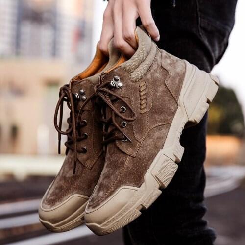 Man sneakers Mens causal sport footwear boots mens hot sports leather casual black men outdoor Sneaker shoes for breathable new