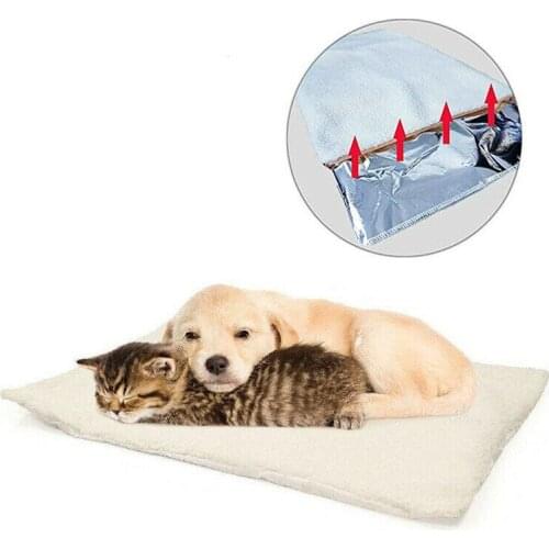 2020 New Self-Heating Mat For Pets Pad Bed Dog Cat Puppy Warm Fleece Crate Comfort Blanket