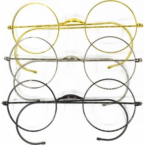 Medium size Vintage Round 46 48mm Metal Reading Glasses Full Rim Men Women +25 +50 +75 +1 +125 +150 +175 +2 +225 +250 +275 +600