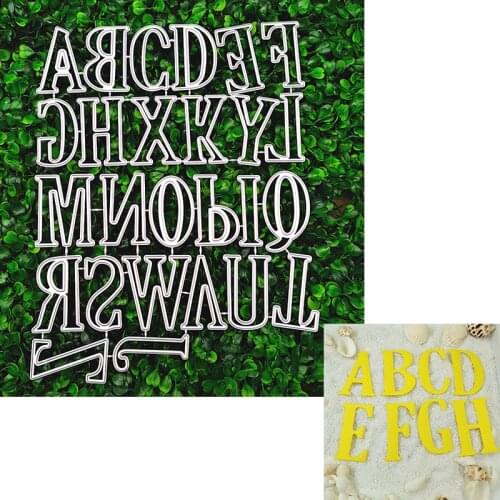 Suitable for Christmas metal cutting die and DIY scrapbook album 3D creative greeting card making 26p capital letter 2021 NEW