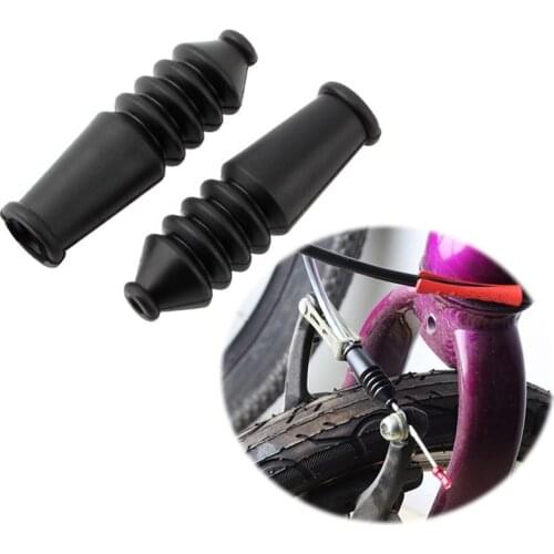 4 Pcs/pack Black Mountain Folding Bicycle Dust Jacket Brake Line V Elbow Protection Cover Accessories Rubber Protector Sleeve