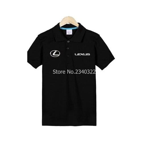 Summer men woman 's cotton Lexus lapel short-sleeved POLO shirt Lexus car 4S shop tooling car club polo shirts