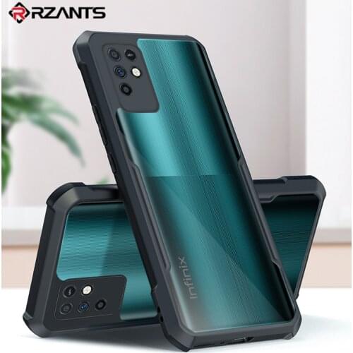 Rzants For Infinix Note 10 Infinix Note 10 Pro Case Hard [Blade] Shockproof Slim Crystal Clear Cover funda Casing