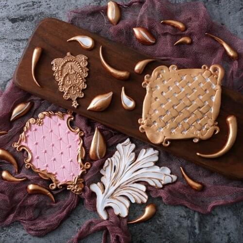Pattern & Border Silicone Mold Fondant Mould Cake Decorating Tools Chocolate Gumpaste Molds, Sugarcraft, Kitchen Gadgets
