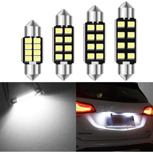 20pcs Car led c5w led bulb CANBUS 12V Festoon 31mm 36mm 39mm 41mm c5w c10w reading lamp car Interior Light 2835 SMD white