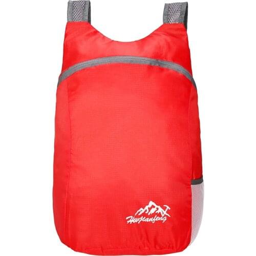 Outdoor Folding Backpack Waterproof Polyester And Breathable Shoulder Strap Light Portable Travel Bag Outdoor 2020