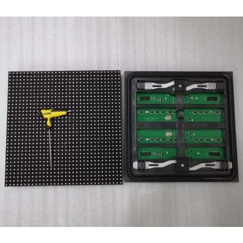 Front maintenance LED module P10 outdoor LED module HUB75 interface SMD 1/4 scan current 3535 led 320*320mm