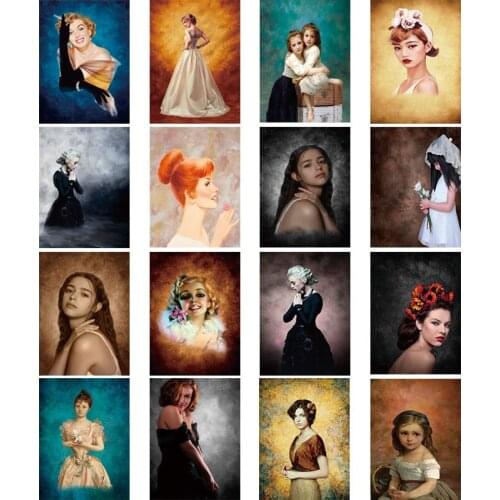 SHENGYONGBAO Vintage Gradient Photography Backdrops Props Brick Wall Wooden Floor Baby Portrait Photo Backgrounds 210125MB-58