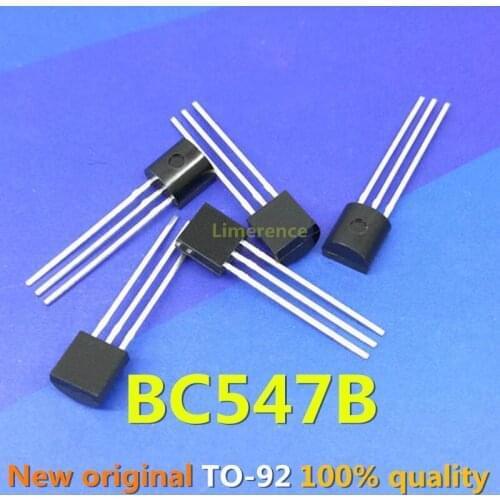 100pcs/lot BC547B BC547 0.1A 45V TO-92 In Stock Support recycling all kinds of electronic components