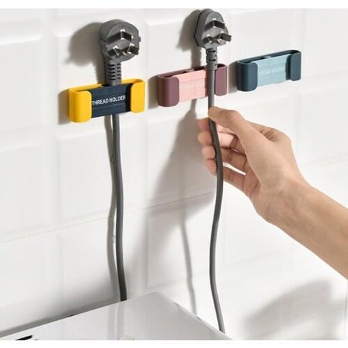 4 Packs Cord Holder，Wire Organizer Cord Clips, Cord Organizer Cable Management