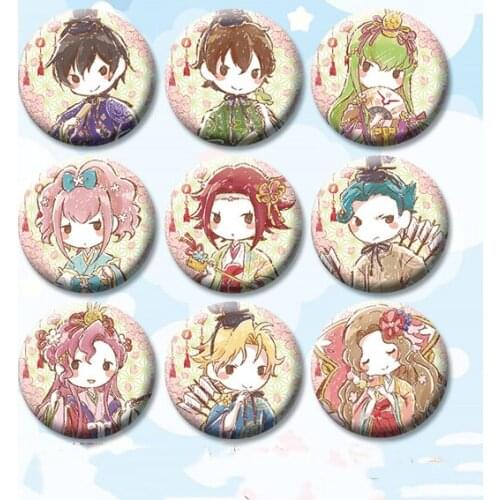 58mm Anime Brooch Codegeass rebellious badges Monica Anya Gino Icons Acrylic Pins