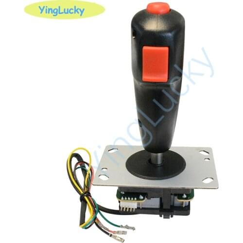 Arcade joystick Flight Stick With Vibration Trigger Joystick And Red Top Fire Button 5 Pin 8 Way Direction Control Wshaft Arcade