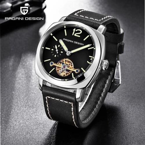 Pagani Design 2021 New Fashion Mens Mechanical Watch Automatic Gyro Waterproof Men Clock Business Sports Mens Leather Watches