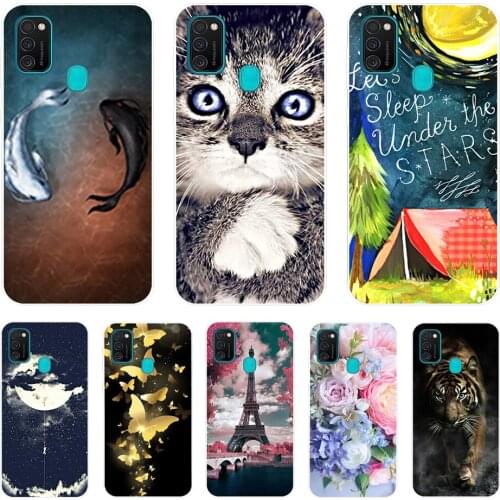 For Samsung M21 Case 6.4" Soft Silicon Tpu Cover For Samsung Galaxy M21 M 21 SM-M215FZGUSER m215 Phone Back Shell Bumper Funda