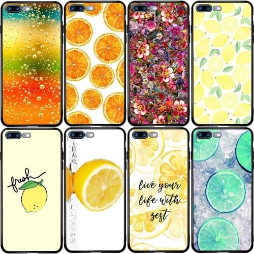 Phone Case for Xiaomi Redmi Note 9A 8 8T 7 6 7A 6A 5A 5 A1 A2 A3 Pro Max Plus Lite Lemon Orange Fruit