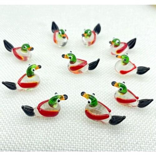 2021 Cartoon Colored glaze Mini animals Charms Hanging pendant For DIY Jewelry making Decorations Handmade Accessories 10pcs