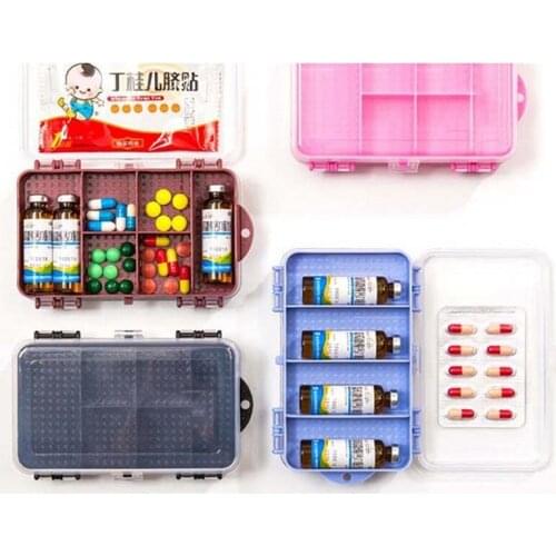 Multipurpose Three-layers Folding Plastic Pill Storage Box Drawer Storage Box For Makeup Sundries Stationery Snacks Holder