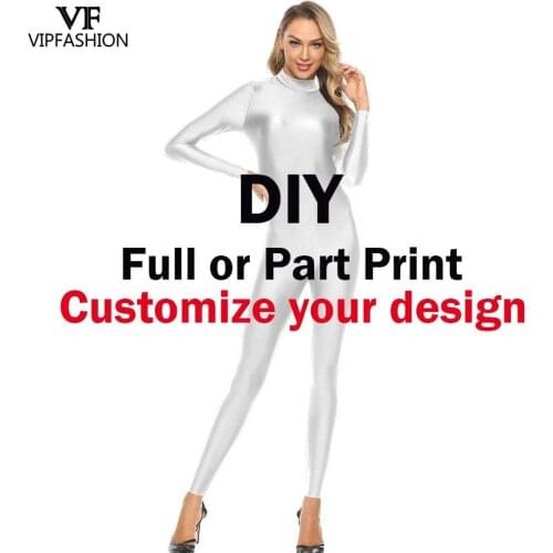 VIP FASHION Women Bodysuit Personality Custom Made Own Design Cosplay Custom Costume Zentai costume Jumpsuit Free Shipping