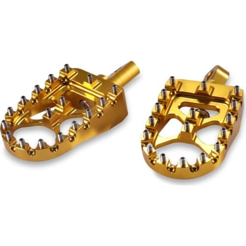 Motorcycle Universal Foot Pedals 1 Pair Scooter Fashion Foot Rests Moto Retro Black Footrest Motor Vintage Gold Blue Foot Pegs