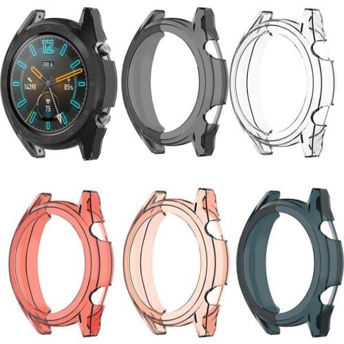 Soft Clear TPU Bumper Case Protective Cover Shell for 46mm Huawei GT Active Wearable Devices Smart Accessories