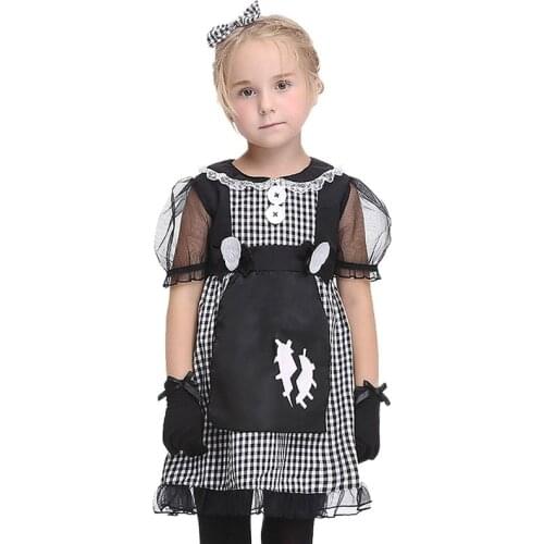 New Children Halloween Cosplay Costume Anime Maids Role Playing Performance Costumes Holiday Party Dancing Dress Show Clothing