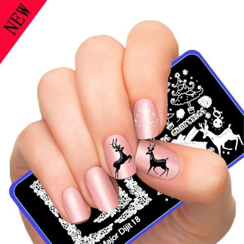 1pcs Manicure Template 6.5*12.5cm nail stamping plates Image Disc Transfer Print MajorDijit Template DIY nail tools