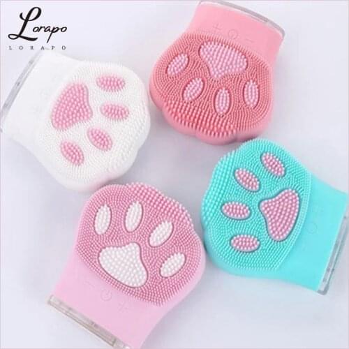 Portable Electric Facial Cleanser Cleansing Brush to Remove Blackheads and Pores Cleanser Sonic Silicone Facial Cleanser Brush