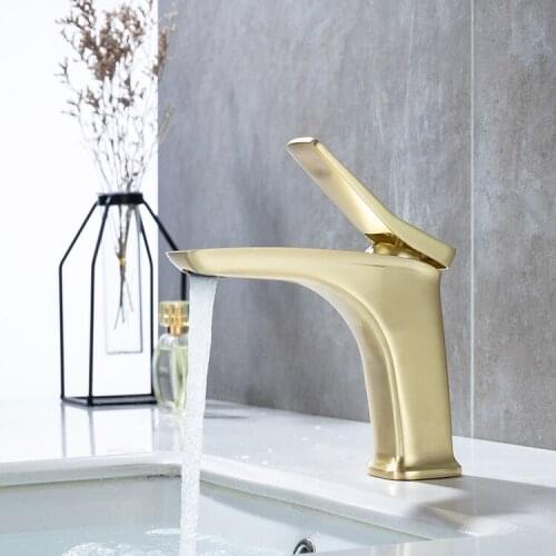 Selling all copper quality black gold undercounter bibcock of cold and hot bath water lavatory toilet bathroom faucets