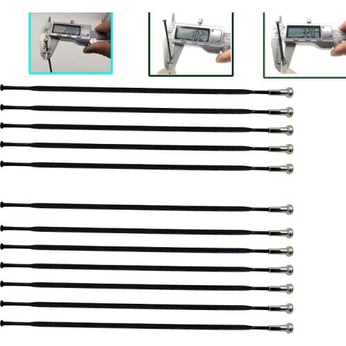 16 Pieces A Lot Pillar Aero1432 Black Color Flat Bike Spokes Stainless Steel Material Straight Pull Broken Wind Bicycle Spokes