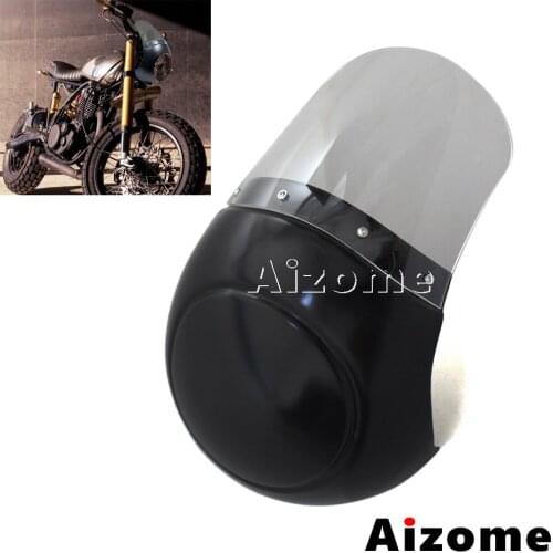 Universal Cafe Racer Headlight Mask Bikini Fairing For Bobber Chopper Custom Cruiser Streetbike Motorcycle Headlight Windshield