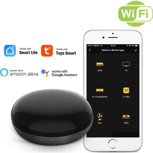 Universal Tuya WiFi IR Remote Controller,Wireless Smart Life Home Voice Control,Mini Timer,For Alexa,Google Assista,Yandex Alice