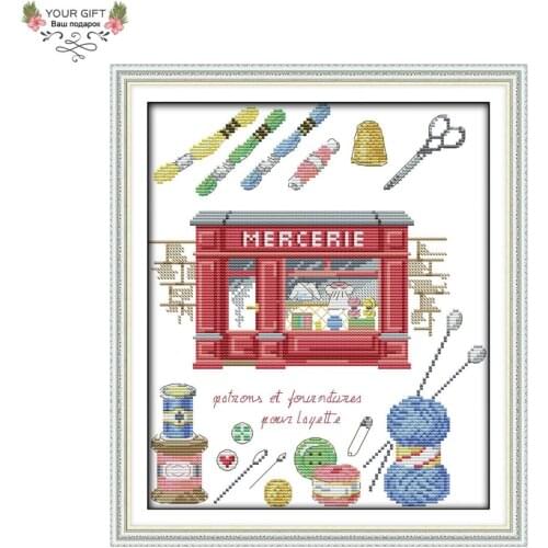 Your Gift C356 Counted and Stamped Home Decor Cross Stitch Mercerie Needlework Needlepoint Embroidery Cross Stitch kits