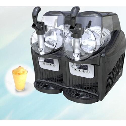 High Quality Restaurant Two Tanks Snow Melting Machine Smoothie Slush Machine Commercial Slush Drink Making Machine Price