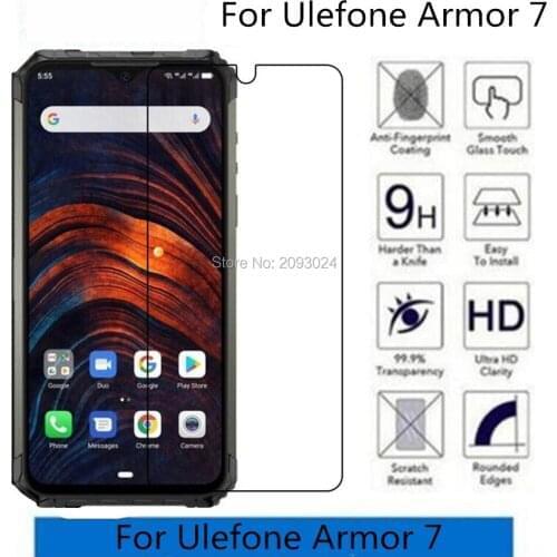 2.5D 9H Tempered Glass For Ulefone Armor 7 Screen Protector Toughened protective film For Ulefone Armor 7 Glass