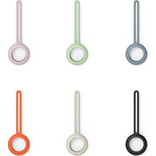 Pu Leather Protective Sleeve Case Cover For Apple Airtag Tracker Location Protector For Iphone Airtags Keychain Smart Accessory