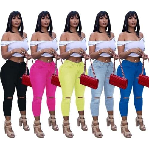 Женские летние джинсы ZKYZWX China At AliExpress