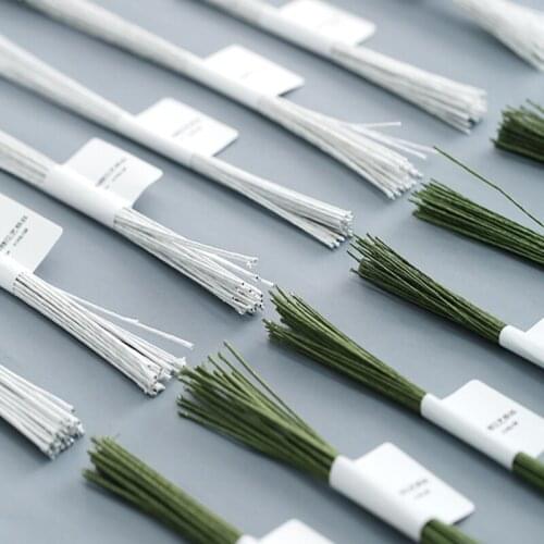 100pcs Fondant Iron Wire Three Colors Sugar Flower Thread Clay Doll Tool The Finest Iron Wire Baking Cake Decoration Mold