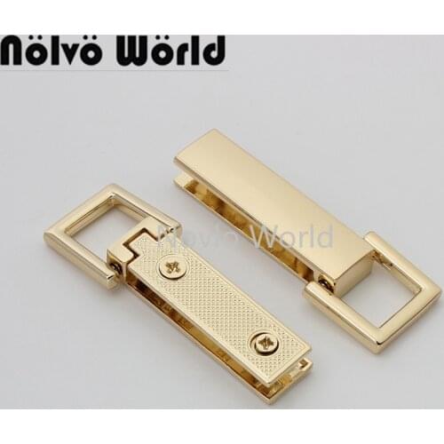 5-25pairs 57*20mm light gold new arrive products metal connector buckle for chain bag zinc alloy material purse accessories