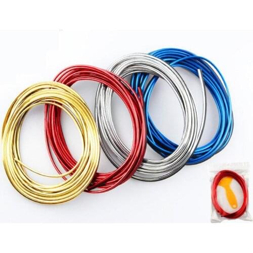 5M Car Styling Interior Decoration Strips Moulding Trim Dashboard Door Edge Universal for Cars Auto Accessories