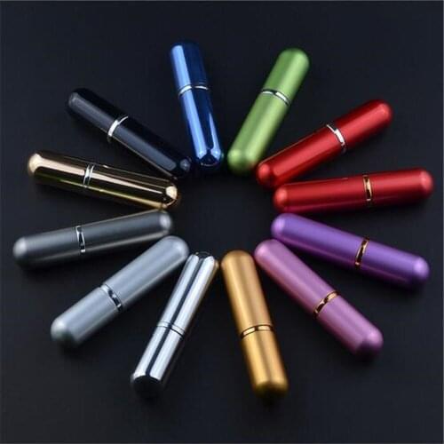 5ml Refillable Portable Traveler Aluminum Spray Atomizer Empty Perfume Bottles
