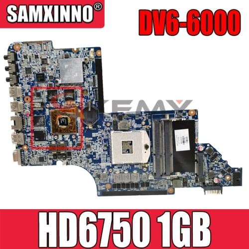 650854-001 665284-501 665281-601 For HP Pavilion DV6T DV6-6000 Laptop Motherboard DDR3 HD6750 1GB GPU 100% Fully Test