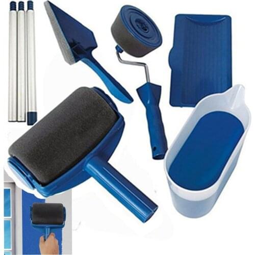 8pc/set Multifunctional Paint Roller Brush DIY Painting Brush Tool Household Use Wall Decorative Paint Roller Easy to Operate