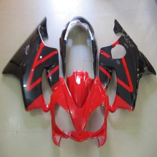 ABS-black red For CBR600 F4i 2004-2007 CBR 600F4i 04 05 06 07 Flame Customized Motorcycle Fairing Kit Injection molding