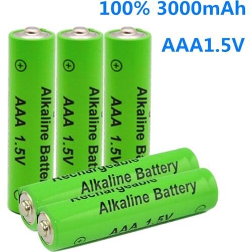 100% New AAA Battery 2200mah 1.5V Alkaline AAA rechargeable battery for Remote Control Toy light Batery free shipping