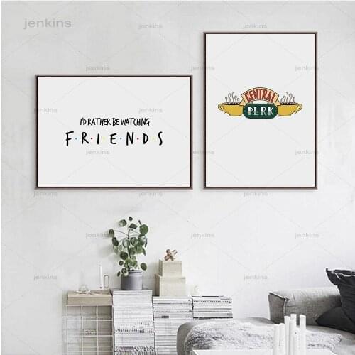 Frameless Canvas Painting Friends Tv Show Wall Art Posters Modern Home Decoration Nordic Modular Pictures for Living Room