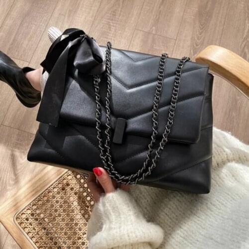 Big Shoulder Bags For Women 2021 Branded Shoulder Purse Leather High Quality Crossbody Bag Luxury Handbag Women Tote Bags Flap