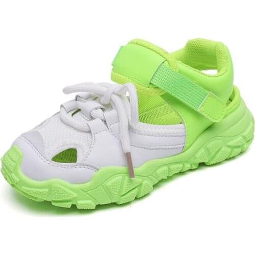 New Arrival Children Summer Shoes Sneakers Kids Sports Shoes for Girls Casual Boys Sneakers Closed Toe Flat Sandals EU 26-35