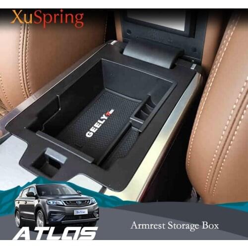 For Geely Atlas Boyue Emgrand NL-3 Proton X70 2016-2019 Console Armrest Central Storage Box Container Glove Organizer Case